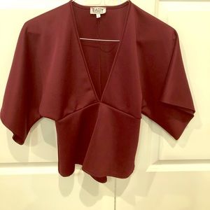 Maroon loose blouse